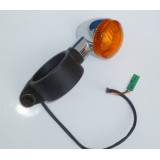 BLINKR PŘEDNÍ LEVÝ CHROM - JAWA 300CL, PÉRÁK + MODEL 42 - (ZÁNOVNÍ DÍL)